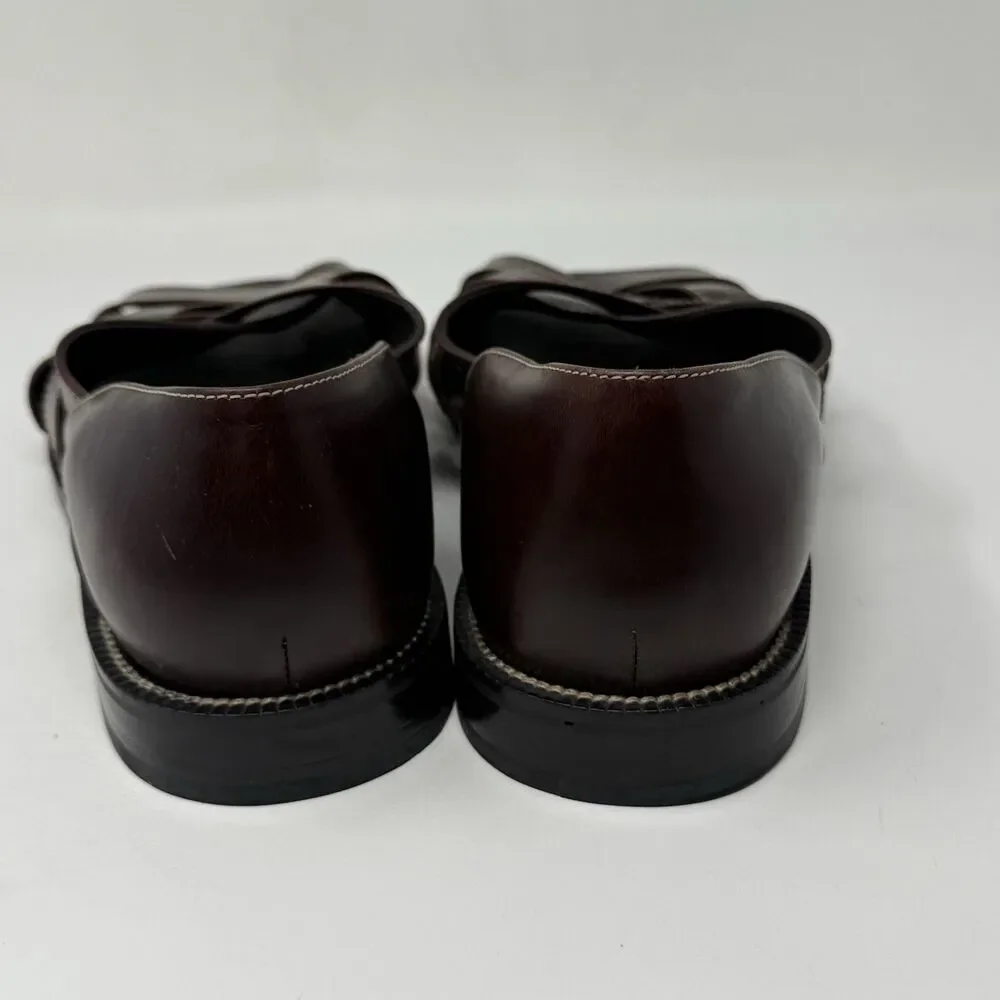 Cole Haan Country Fisherman Sandals Shoe Mens 8 M Brown Leather Open Toe Vintage